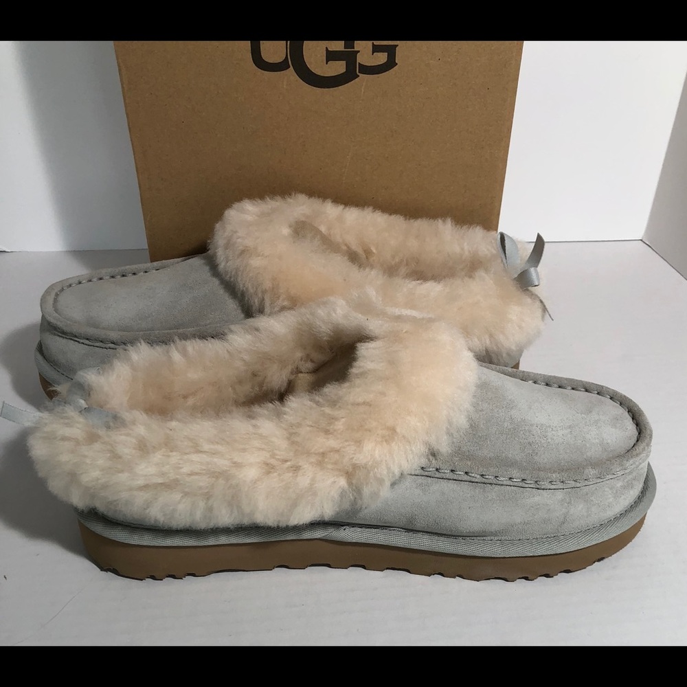 Ugg Grove moccasin slippers gray nib size *RARE* - Picture 6 of 8